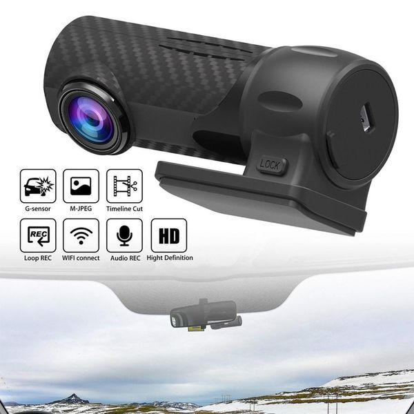 

hd 720p car dvr camera built-in wi-fi g-sensor loop-cycle recording video camera recorder support tf card