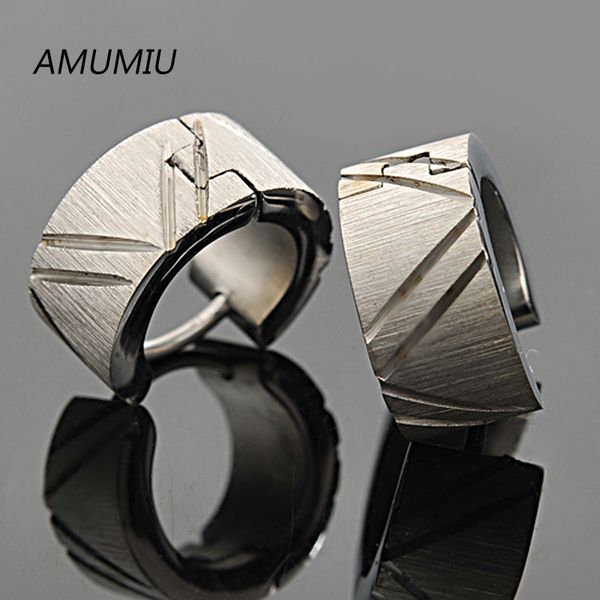 

punk stainless steel men's silver stud earrings fashion jewelry women's wholesale&ke015, Golden;silver