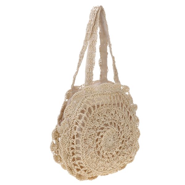 

100% handmade womens straw beach tote summer shoulder bags shopping handbag, Black;red