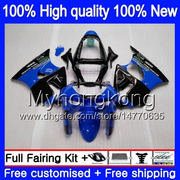 Para corpo KAWASAKI ZX6R 6R ZX636 ZX600 ZX600CC 1998 1999 3Blue blk 36MY.19 600CC ZX636 ZX6R 98 99 ZX 636 ZX 6R 98 99 carenagem completa