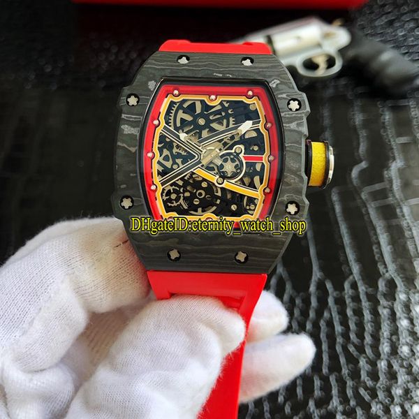 

limit version rm 67-02 sprint wayde van niekerk tptÂ® carbon fibre case skeleton miyota automatic rm67-02 mens watch rubber designer watches, Slivery;brown