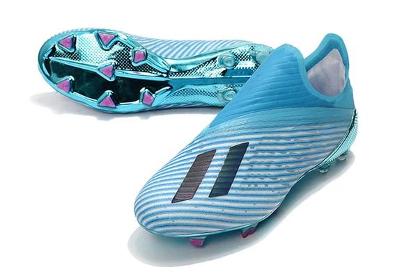 

x 19+ fg football boots skeletalweave x tango 18+ tf/fg men soccer shoes blue white soccer cleats