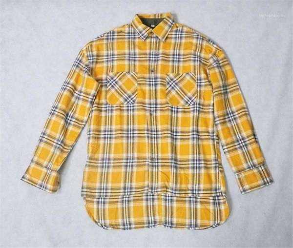 

панельные мужские дизайнерские рубашки повседневная мужская одежда желтый плед печати мужские повседневные рубашки мода свободные карманы, White;black