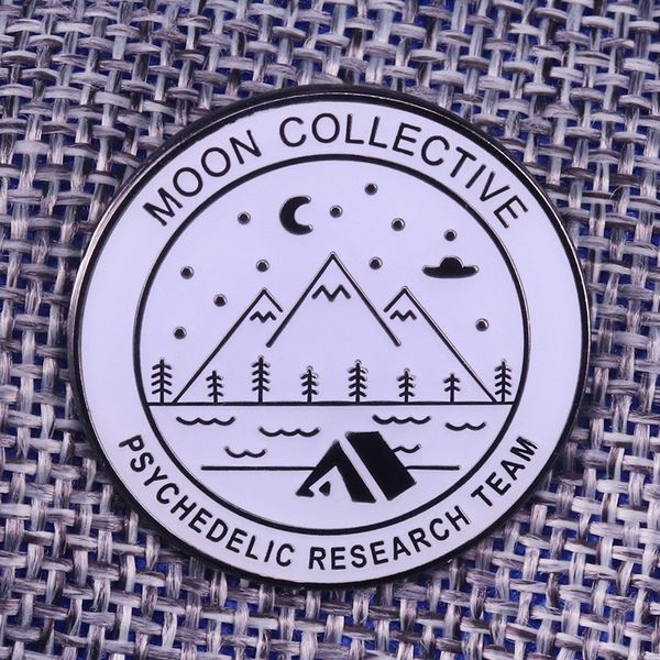 

psychedelic research space pin, Gray