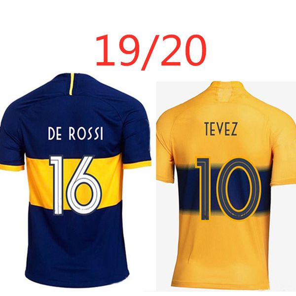 

de rossi boca juniors gago osvaldo soccer jersey 2019 2020 garlitos perez home away new thai quality a+++ 19 20 football shirt, Black;yellow