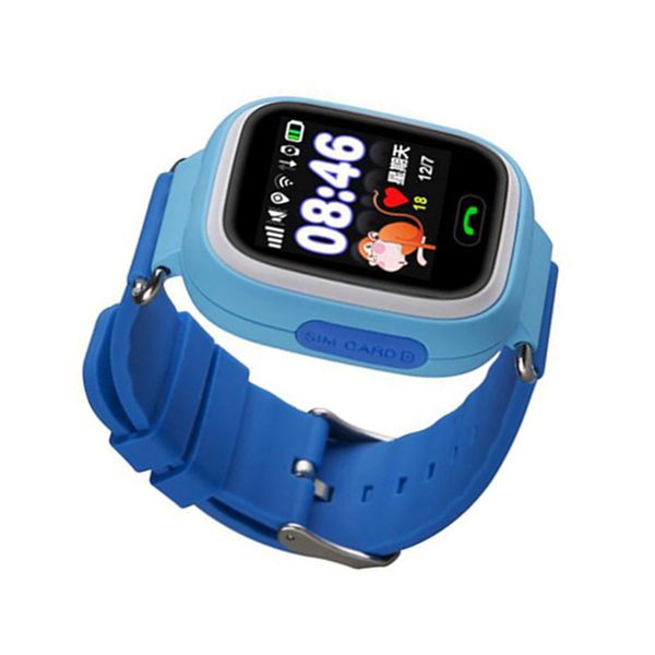 

q90 gps child smart watch phone position children watch 1.22 inch touch screen wifi sos smart kids watch
