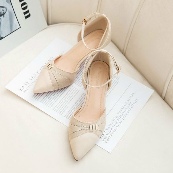 

women fashion high heels pointed toe sandals high heels female concise shoes for lady office shoes tacones mujer y16-15, Black