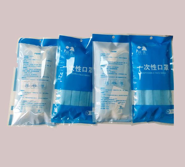 

10 pcs 3 layer disposable protective face mouth masks anti ncov pm2.5 influenza bacterial facial dust-proof safety masks