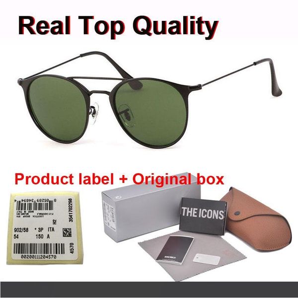 

brand designer fashion men women sunglasses alloy frame uv400 glass lens sport vintage sun glasses retro eyewear with case and box, White;black