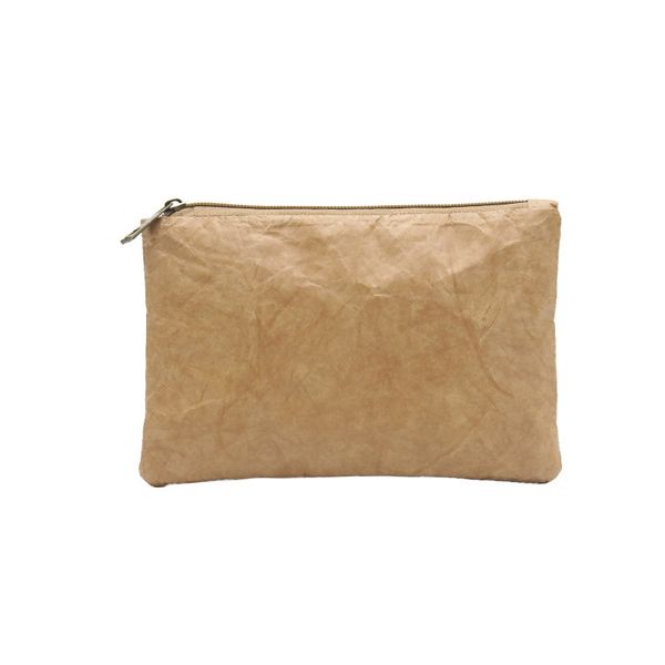 

pubgs women clutch 2019 new kraft paper cosmetics bag light washable tear-resistant environmentally friendly portable phone bag