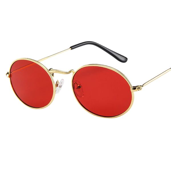 Оптово-старинные солнцезащитные очки женщины мужчины ретро овальные солнцезащитные очки кадр модные оттенки унисекс солнцезащитные очки