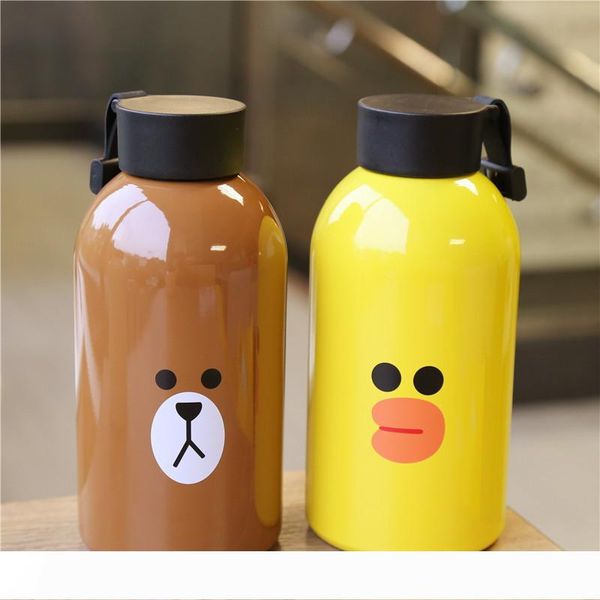 

кубок изоляции творческий мультфильм животных emoji массажер из нержавеющей стали высокой емкости дети спорт на открытом воздухе бутылки вод