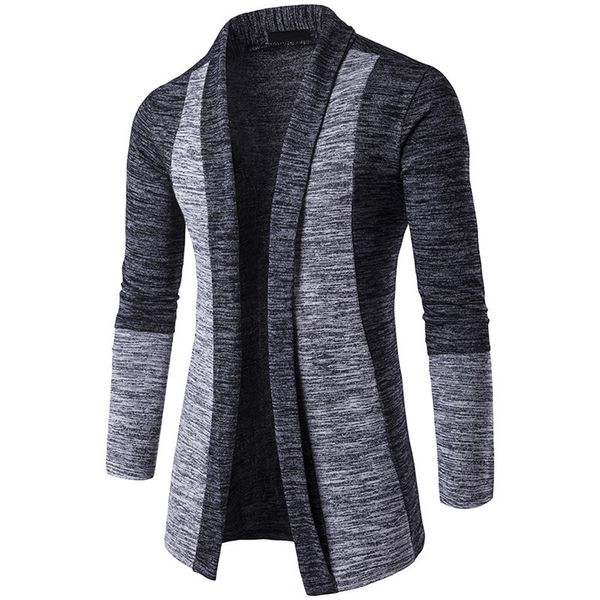 La migliore vendita: maglione da uomo casual a maniche lunghe con pannello autunno e inverno cardigan felpa giacca cappotto in maglia