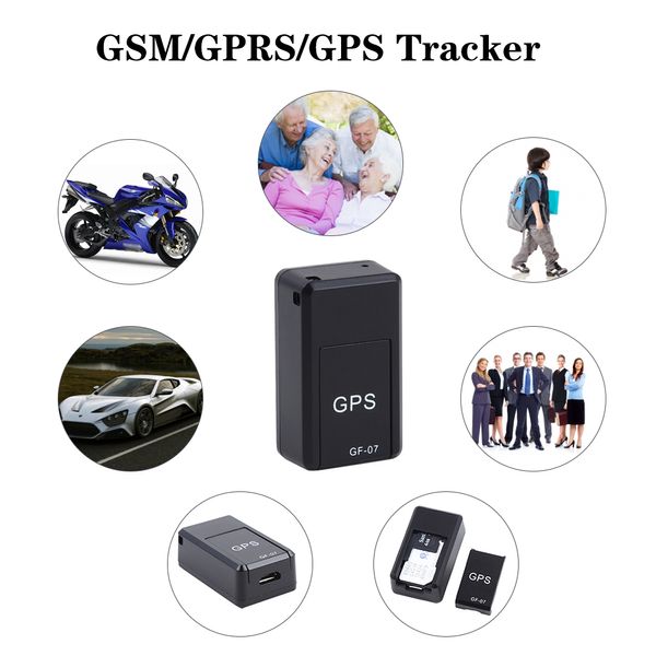Mini dispositivo di localizzazione portatile in tempo reale GF07 Posizionamento satellitare contro il furto e il monitoraggio di oggetti in movimento Tracker GPS