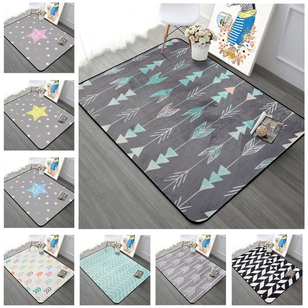 

nordic geometric arrow living room carpet kids room antiskid rug rectangle stars bedroom sofa mats coffee desk carpets