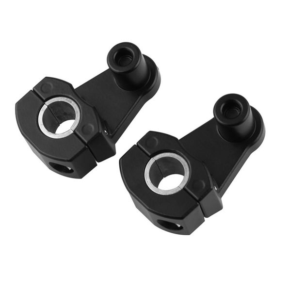 

2pcs black new motorcycle handlebar 10mm mirrors clamp mount brackets suppor1pair mct4917