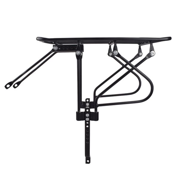 

bicycle rear rack steel carrier seatpost mount 16-26 inch rear shelf for mountain bike children