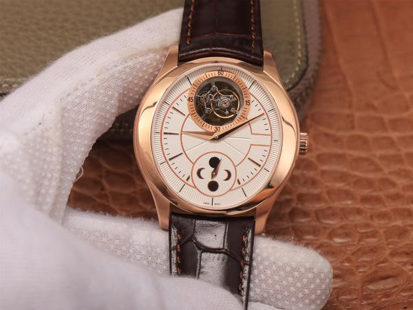 

2019 designer watches r8 new ultra thin 642p manual upper chain phase tourbillon watch luxury automatic watch mens designer watches mens, Slivery;brown