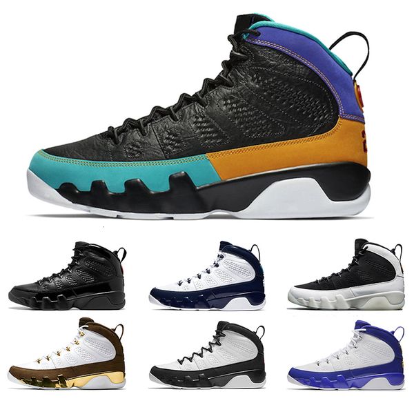 

new 9 men basketball shoes 9s dream it do it unc bred space jam mop melo mens athletic sports sneakers size 41-47