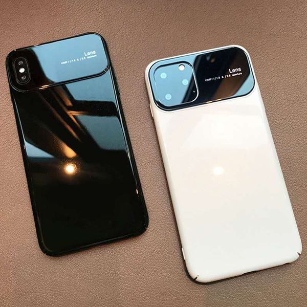 

tempered glass for iphone 11 pro max 8 7 6s 6 plus case eye protective anti fall pc hard cell phone cover