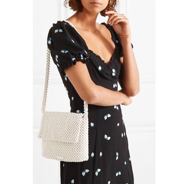 

retro fashion women's bag dinner single beaded bracelet women's shoulder beads bag
