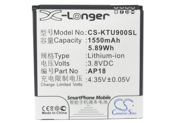 

cameron sino вококаевенна бааѬе 1550mah дл k-touch u9, дл blu tank 4.5