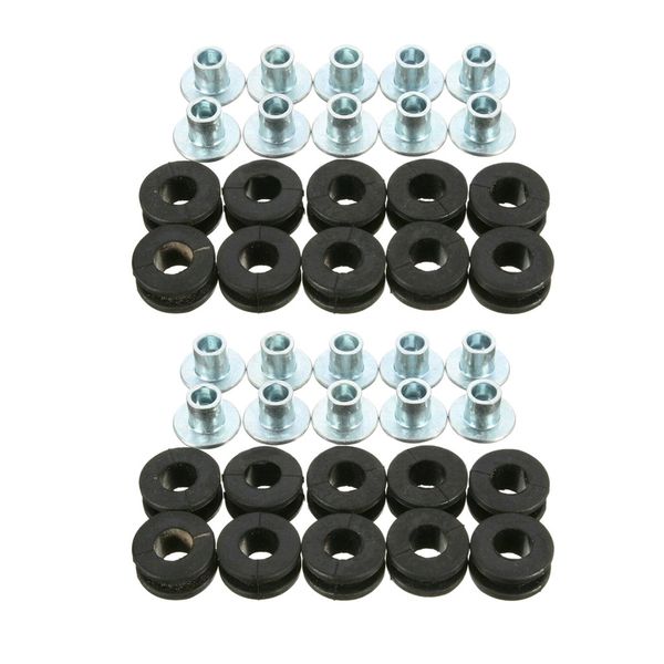 

20 motorcycle rubber grommets bolts kit accessories for yamaha fairing