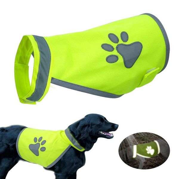 

pet clothes reflective costumes casual walking outdoor exercise safety night dog vest hiking fashion puppy high visibility