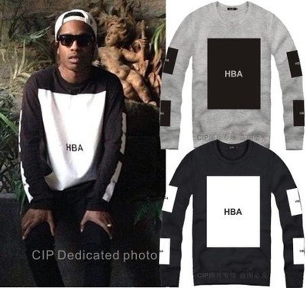 

бесплатная доставка 3 цвет толстовки pyrex уличная одежда hba большой блок пуловер x been trill верхняя одежда капюшоном по воздуху o-образн, Black