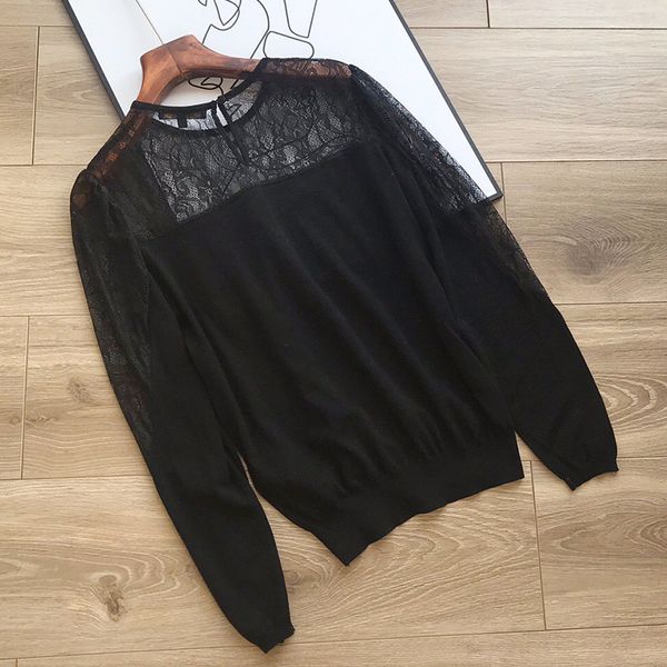 

2019 winter new arrival office lady sweater base blouse women pyf19746dec3, White;black