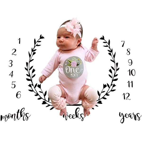 

infant baby milestone blanket p pgraphy prop letter backdrop cloth 100x1 children blankets to take a picture