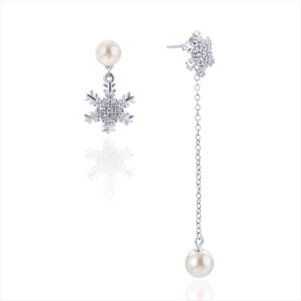 

dropshipping new 2019 selling 100% s925 sterling silver pearl earrings female fashion rhinestone zircon long jewelry
