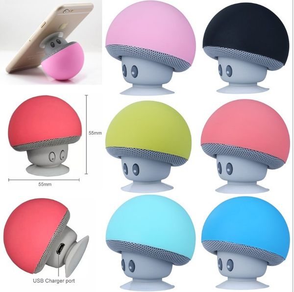 

портативный bluetooth speaker беспроводная гарнитура mushroom спикер с сосание диска кронштейн для iphone samsung mp3 площадку планшетных пк