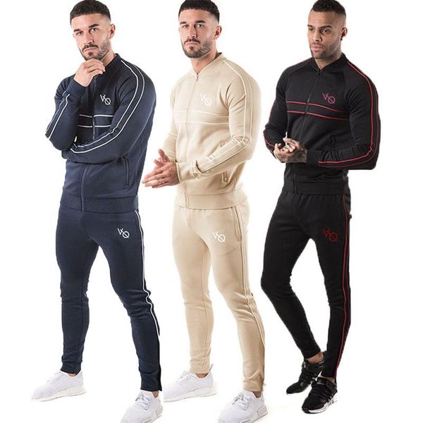 

fashion winter tracksuits for men brand designer coats &pants suits men's sports leisure suit zipper cardigan baseball uniform two, Gray