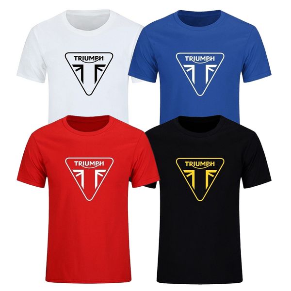 

mens summer designer t shirt triumph motorcycle 100% cotton casual crew neck mens fashion designer t shirt short sleeve s-3xl, White;black