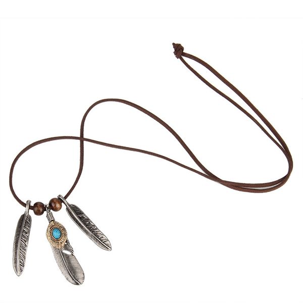 

Manufacturer Direct Selling Originally Rejuvenated Gaoqiao Wulang Feather Necklace Fashion Trend Baitie Dress Hanging Sweater Chain