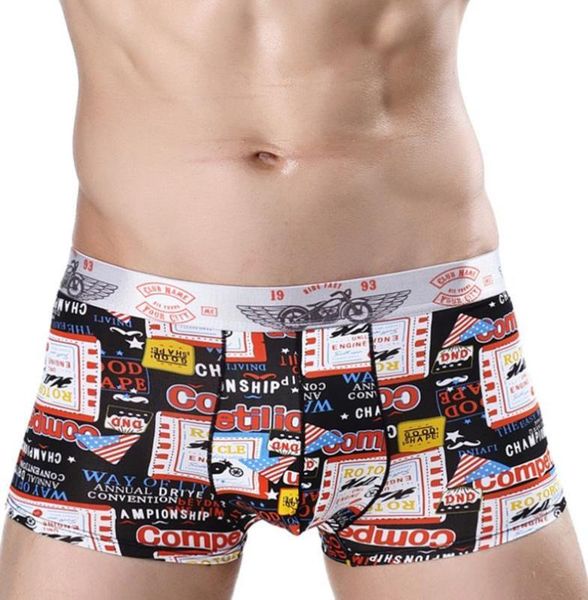 

printed silk underwears summer fashion clothing underpants designer mens boxers, Black;white