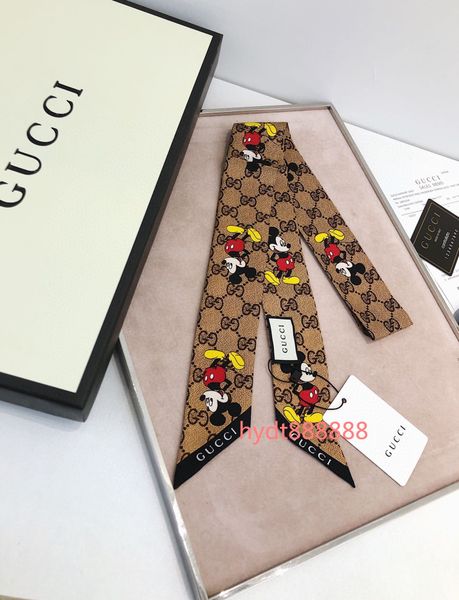 

fashion luxury bag, headband, wrist brand ribbon, for women to create a unique personality scarf 088, Blue;gray