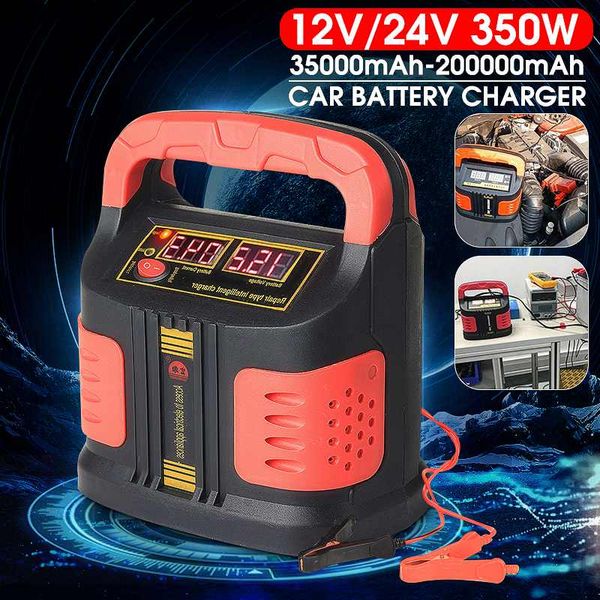 

hcalory automatic 110v/220v full charger intelligent repair 12/24v battery car 350w 12v/24v car battery charger