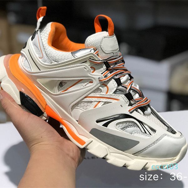 

new color all white 3m triple s track 3.0 running shoes release 3 tess gomma maille jogging designer shoes sport sneaker 35-45 ct03, Black
