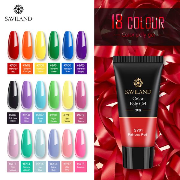 

18 colors nail poly gel nail enhancement quick extension soak off uv poly gel hard crystal camouflage color polish 30g, Red;pink