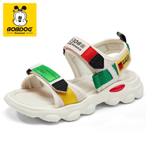 

bobdog house children's shoes new summer fashion wild soft bottom non-slip color matching children's sandals blz8672 t200427, Black;red