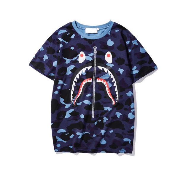 

2019 summer luxury t-shirt for mens designer tshirts with camouflage print breathable short sleeve men and women tees 5 colors m-3xl, White;black