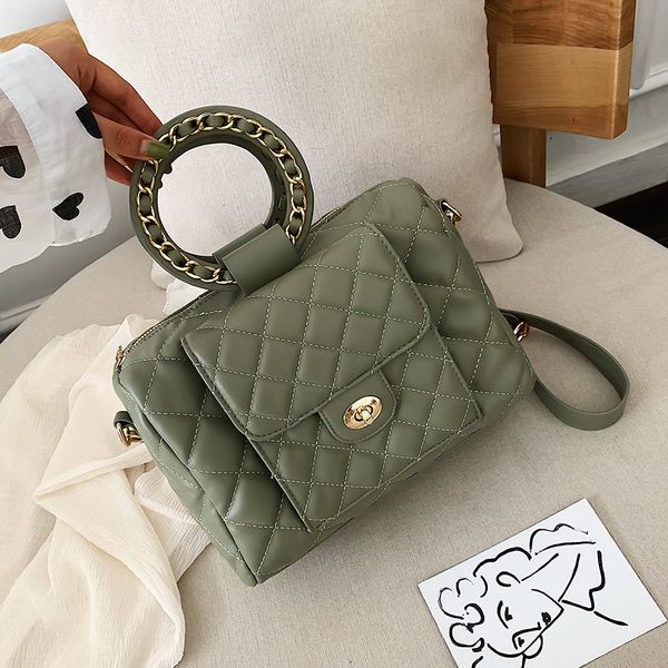 

2019 new fashion useful women shoulder bag chain strap flap designer handbags clutch bag ladies messenger bags with metal buckle