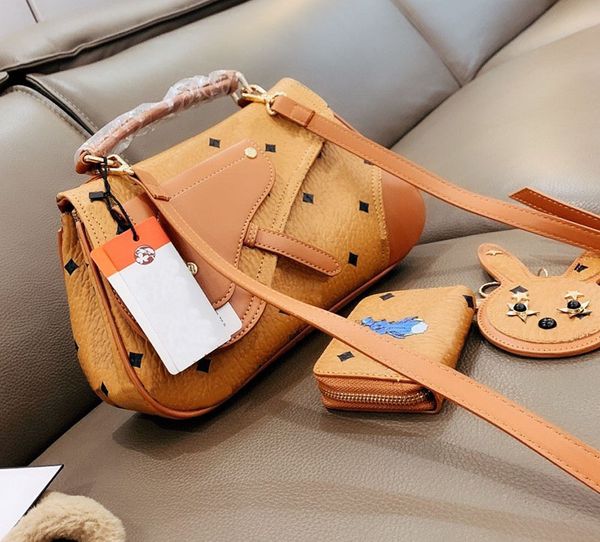 

designer handbag purse crossbody bag saddle three-piece classic luxury fashion women 2020 new style lady with box