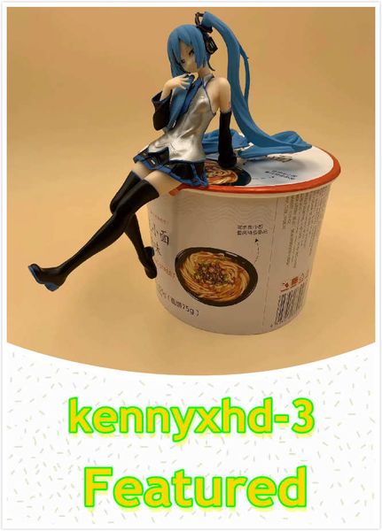 

anime toy hatsune miku ver. pressed noodle black star red white decoration boxed hand