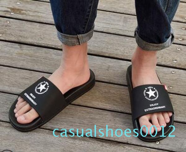 

2018 325 10 black indorr men slipper lightweight men shoes solid color big size c12