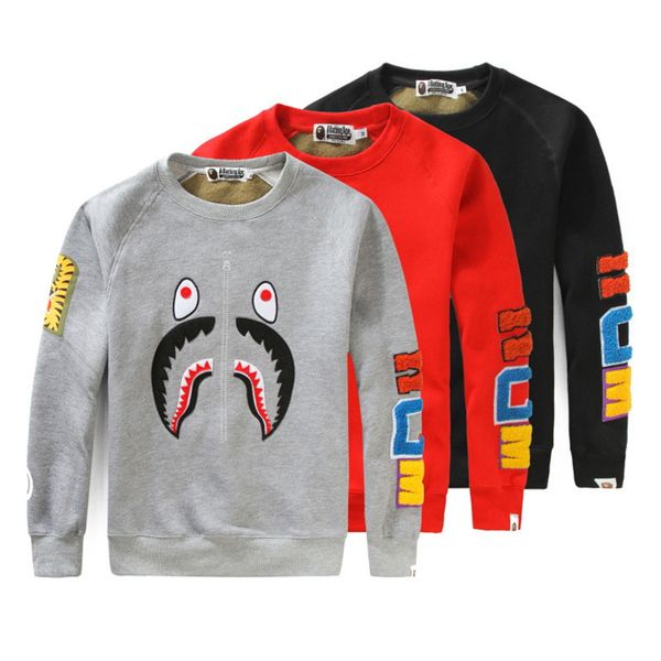 

bape мужские стилисты толстовки bape толстовки мужчины женщины длинные рукава черный красный серый пуловер ватки фуфайки размер m-2xl, Black