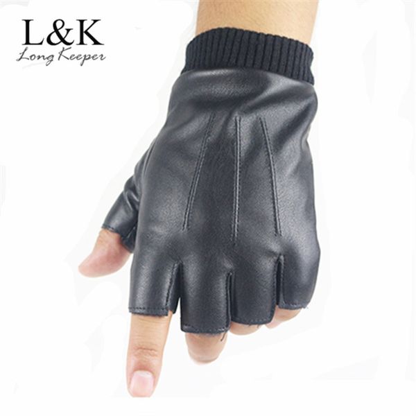 

tactical army pu gloves half gloves men leather warm fingerless mitten windproof exercise luvas guantes ciclismo, Blue;gray