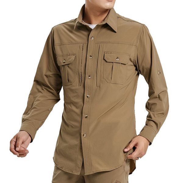 

4xl large size mens stretch quick dry breathable shirt clothes tactical shirt outdoor fishing hiking sport shirts pants, Gray;blue